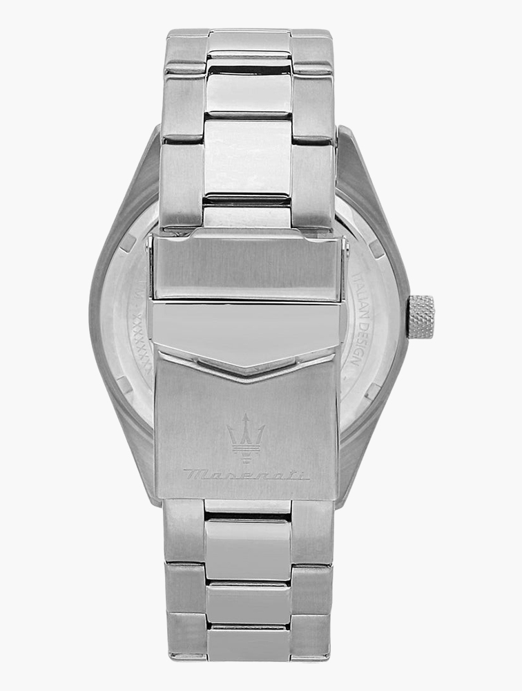 MyRunway | Shop Maserati Silver & Blue Competizione 3h Watch for